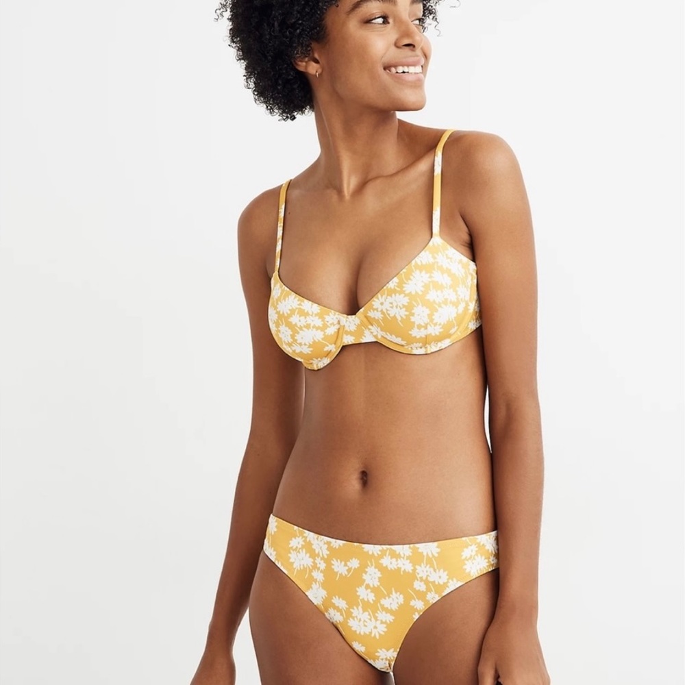Madewell golden afternoon yellow floral bikini